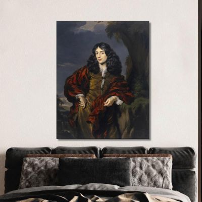 Portrait Of A Young Man Possibly Simon Van Alphen 1650-1730 Nicolaes Maes nma26 canvas print 