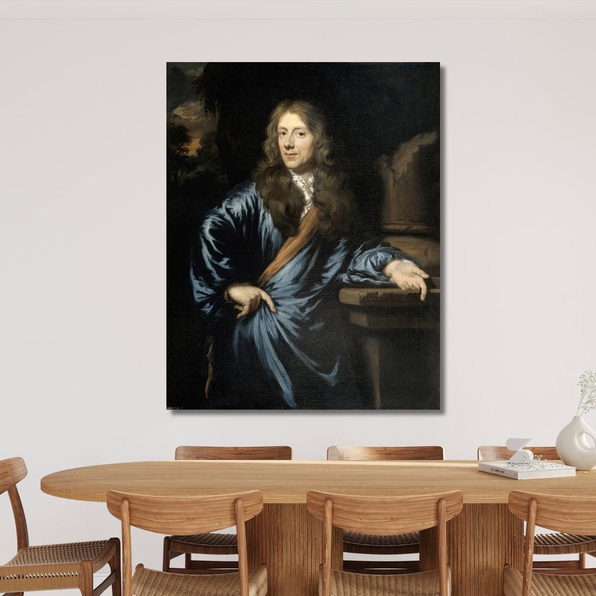 Portrait Of Willem Pottey Lawyer And Accountant-General Of Flushing Nicolaes Maes nma33 canvas print 