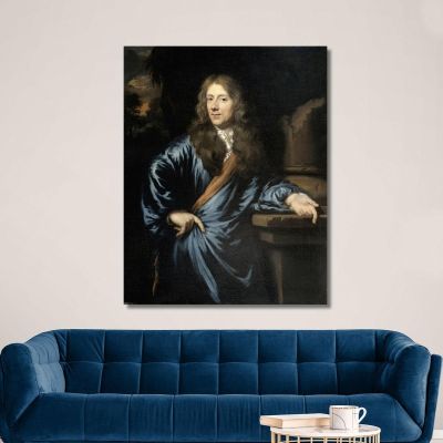 Portrait Of Willem Pottey Lawyer And Accountant-General Of Flushing Nicolaes Maes nma33 canvas print 