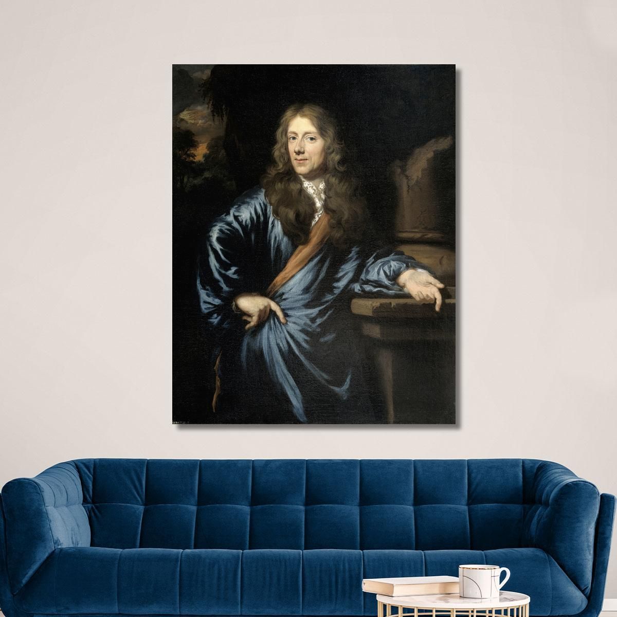 Portrait Of Willem Pottey Lawyer And Accountant-General Of Flushing Nicolaes Maes nma33 canvas print 