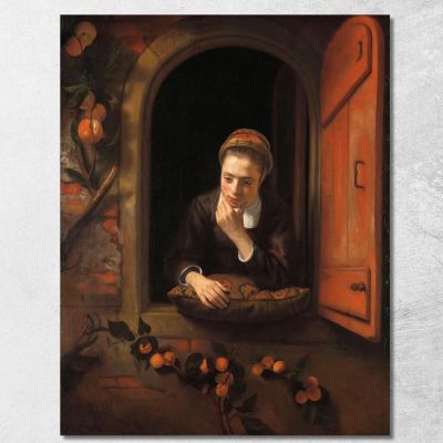 The Daydreamer Nicolaes Maes nma36 canvas print 
