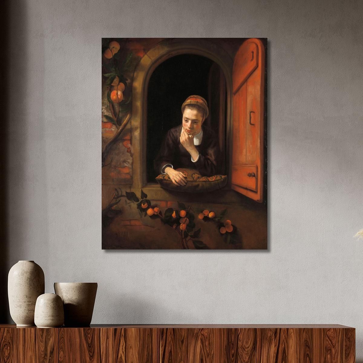The Daydreamer Nicolaes Maes nma36 canvas print 