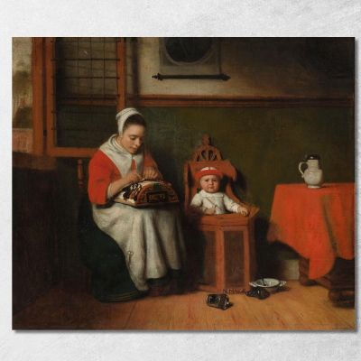 The Lacemaker Nicolaes Maes nma37 canvas print 