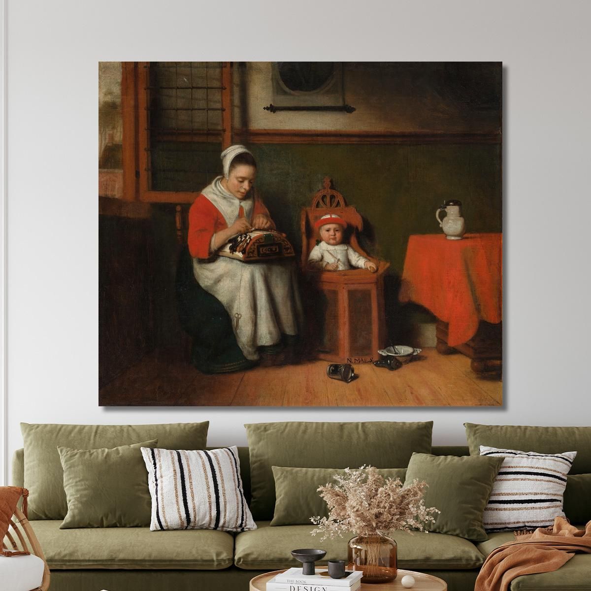 The Lacemaker Nicolaes Maes nma37 canvas print 