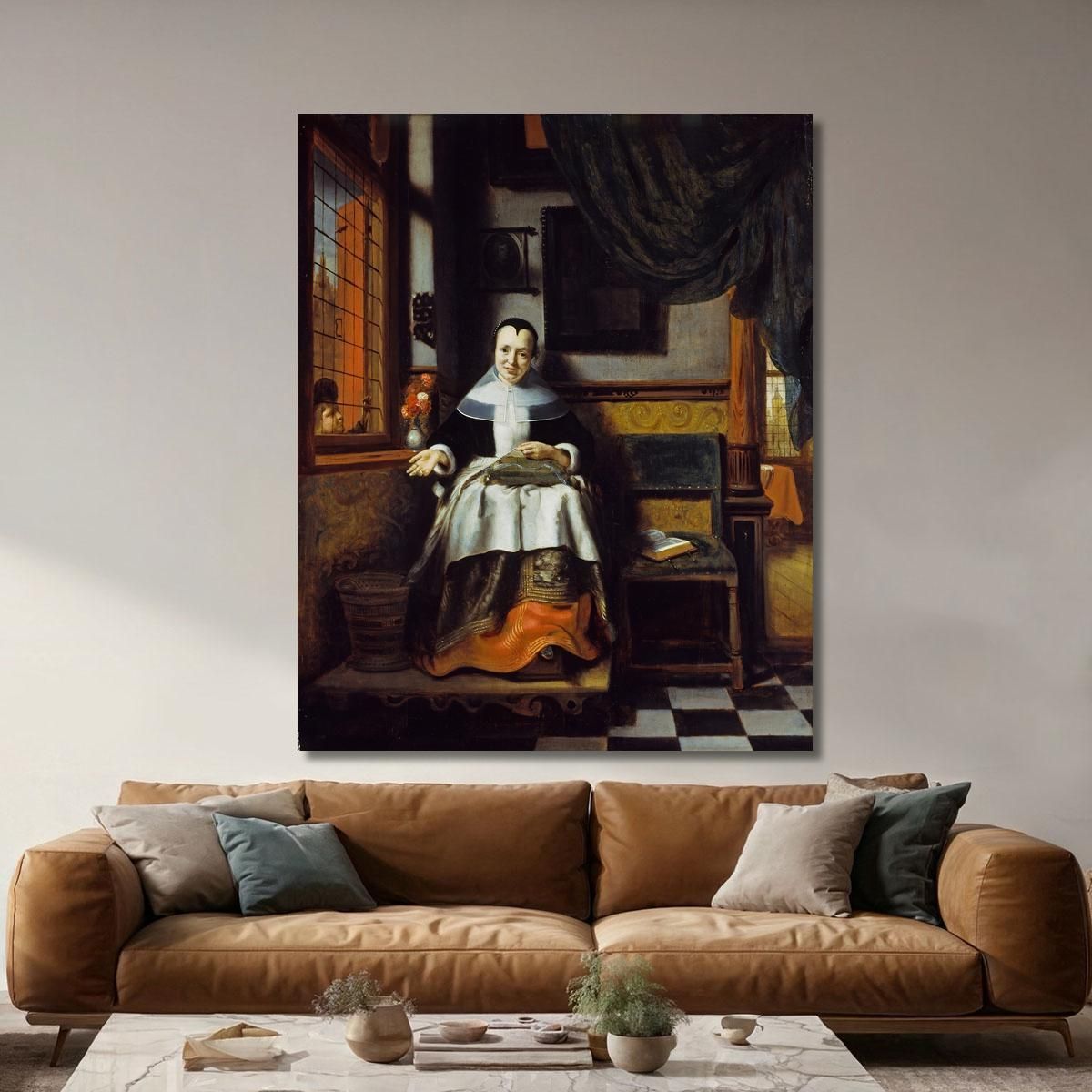 The Virtuous Woman Nicolaes Maes nma40 canvas print 