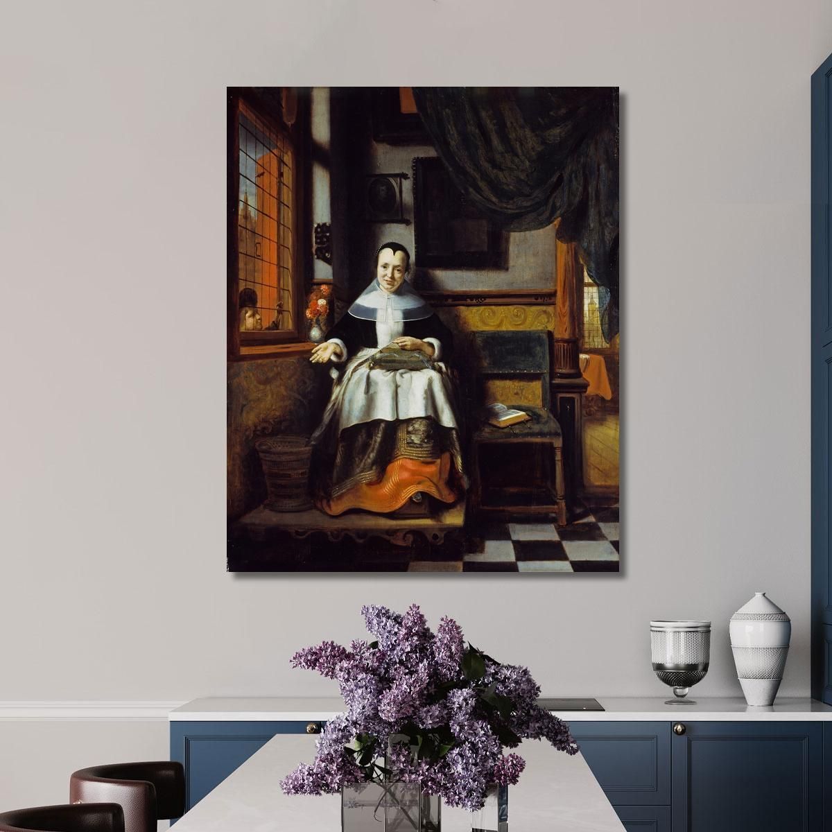 The Virtuous Woman Nicolaes Maes nma40 canvas print 
