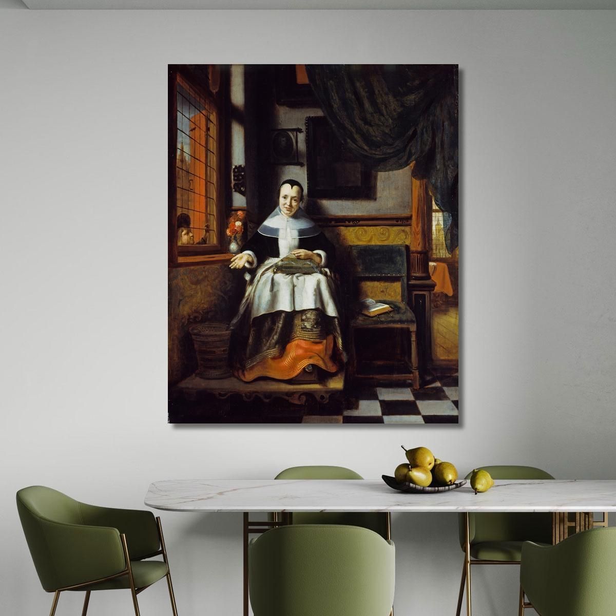 The Virtuous Woman Nicolaes Maes nma40 canvas print 