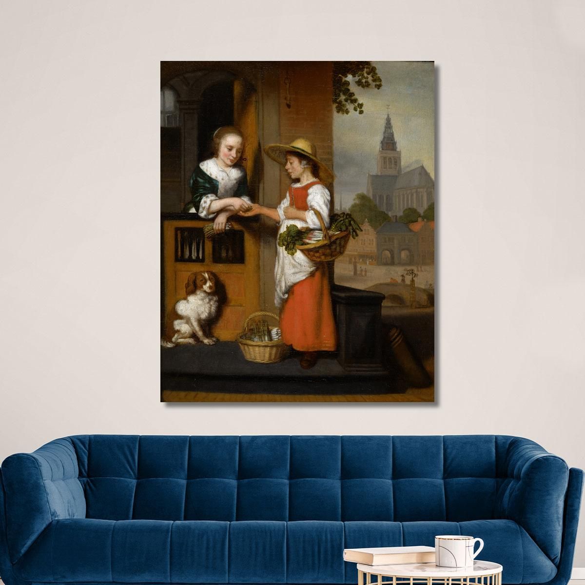 Vegetable Seller Nicolaes Maes nma42 canvas print 