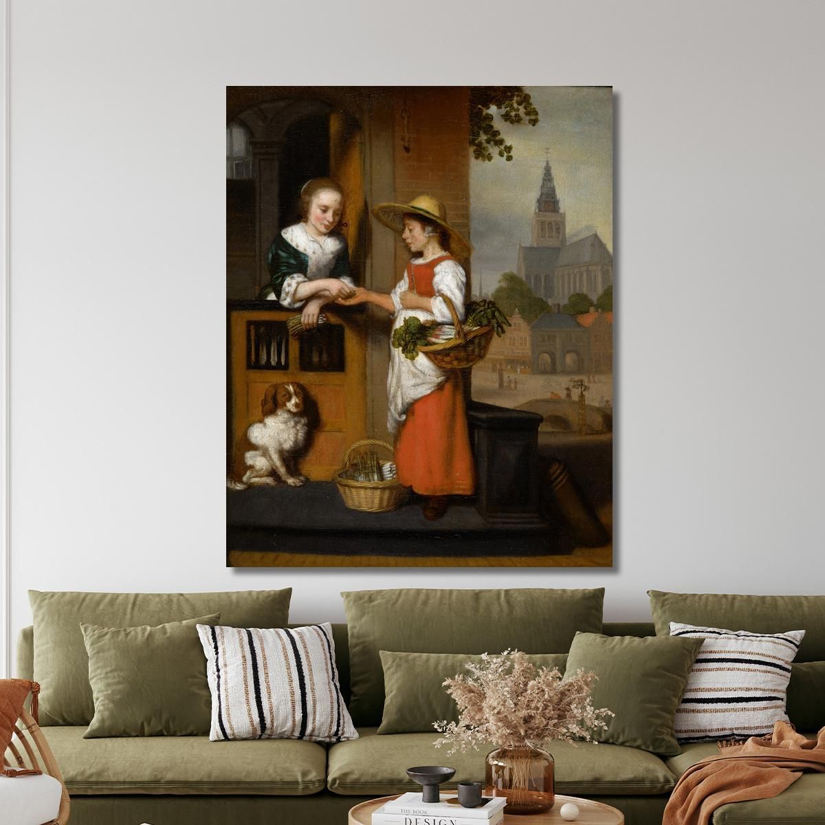 Vegetable Seller Nicolaes Maes nma42 canvas print 