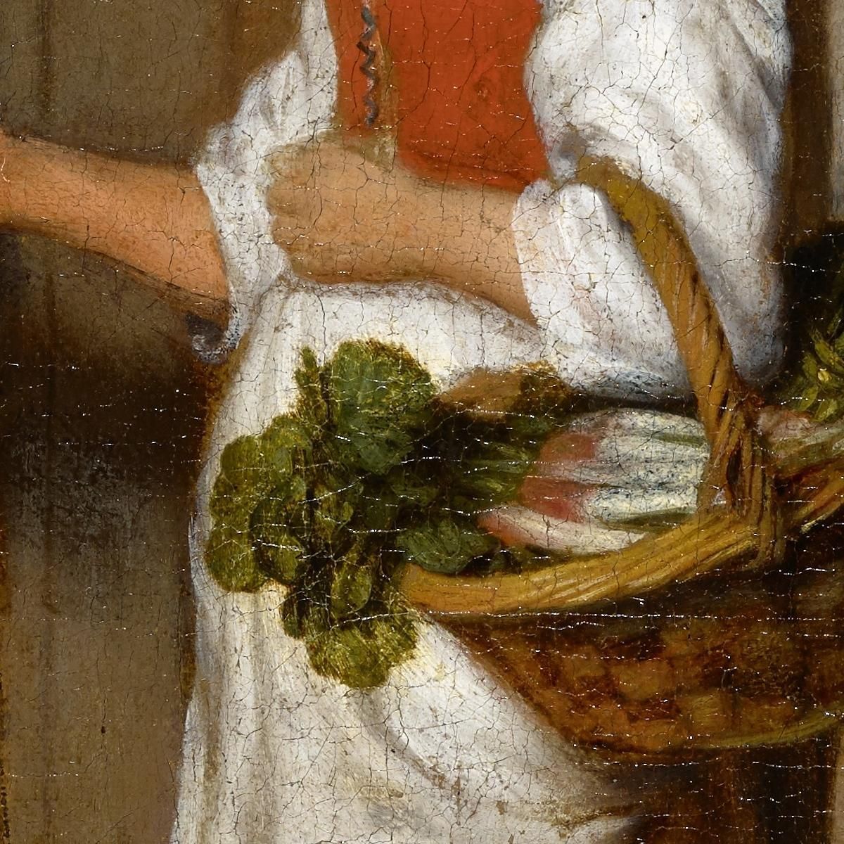 Vegetable Seller Nicolaes Maes nma42 canvas print