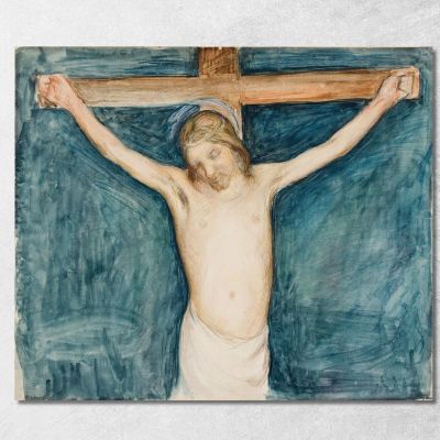 Crucifixion Pekka Halonen phl3 canvas print 