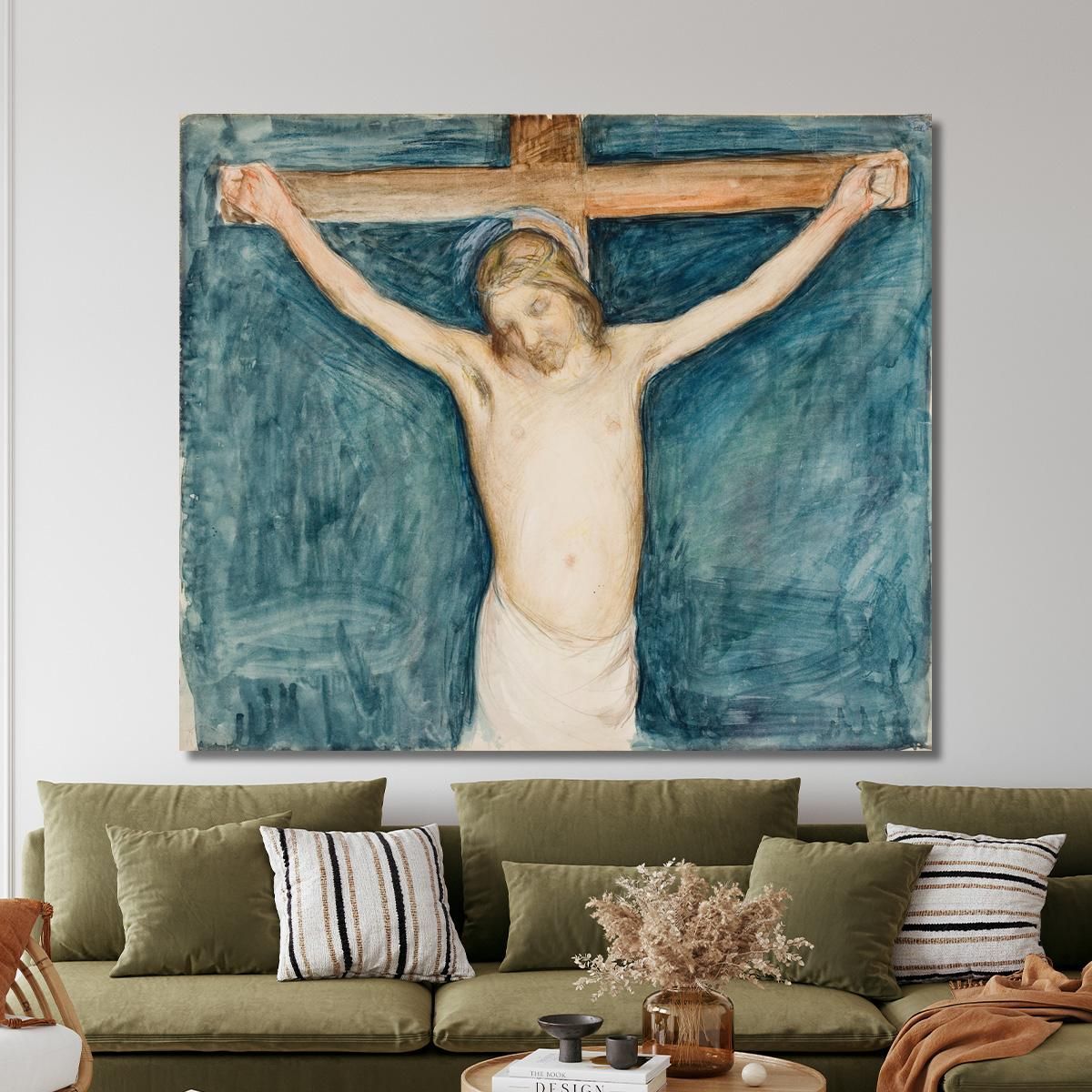 Crucifixion Pekka Halonen phl3 canvas print 
