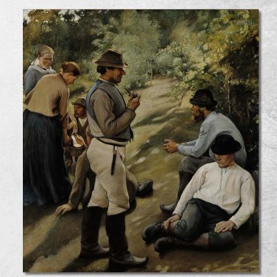 Hour Of Rest Pekka Halonen phl9 canvas print 
