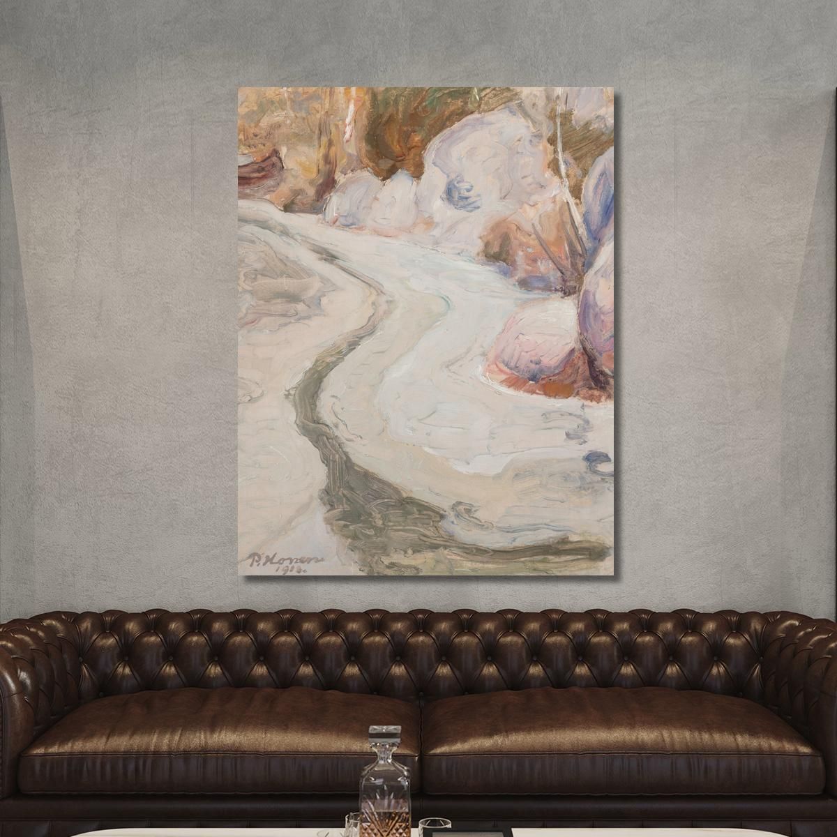 Kevätaurinko Purolla (Spring Sun On The Stream) Pekka Halonen phl11 canvas print 