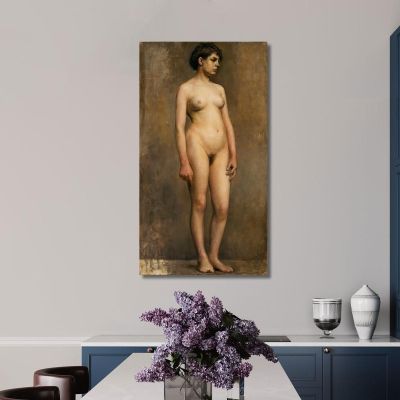 Nude Female Model Pekka Halonen phl15 canvas print 