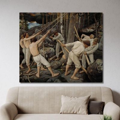 Pioneers In Karelia Pekka Halonen phl16 canvas print 