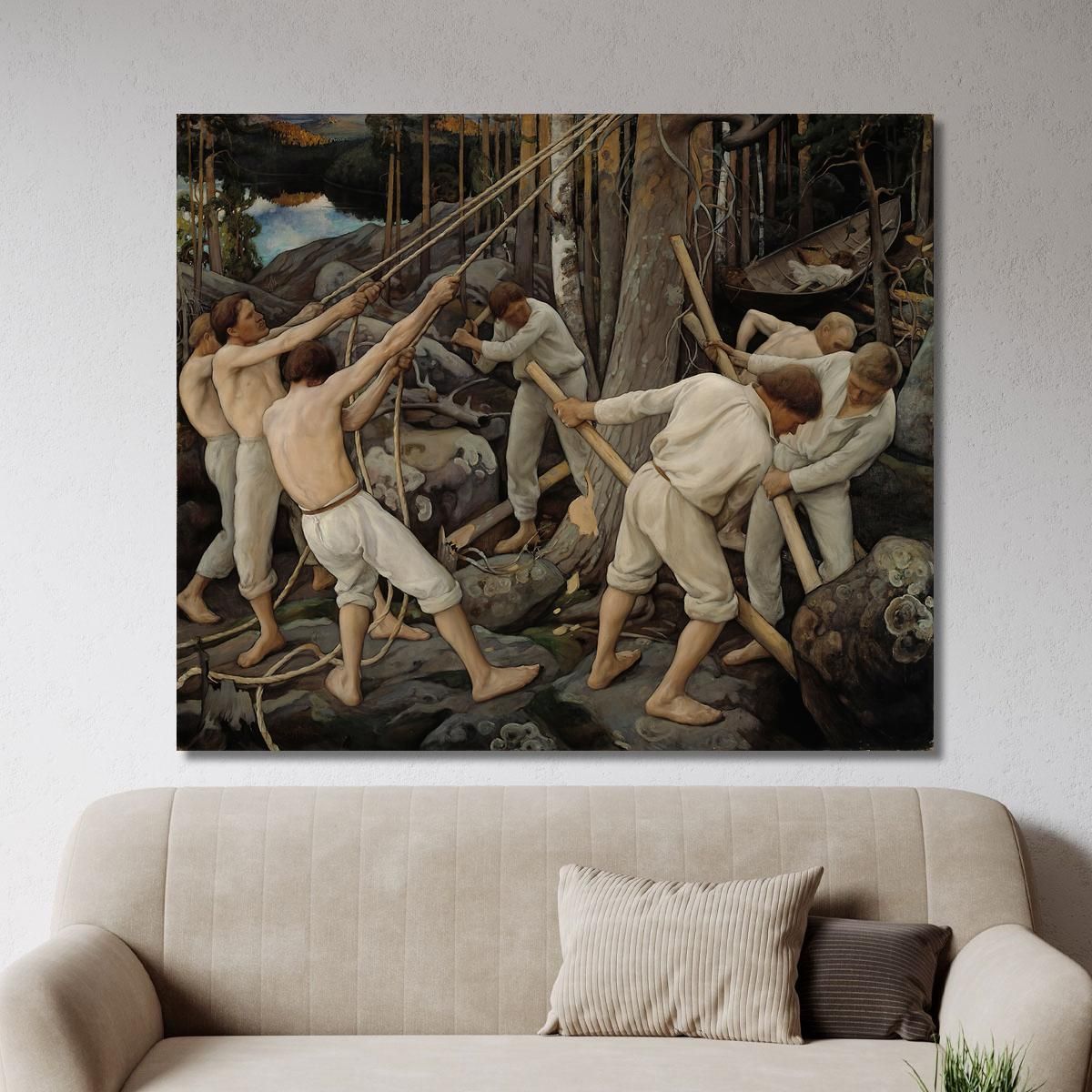 Pioneers In Karelia Pekka Halonen phl16 canvas print 