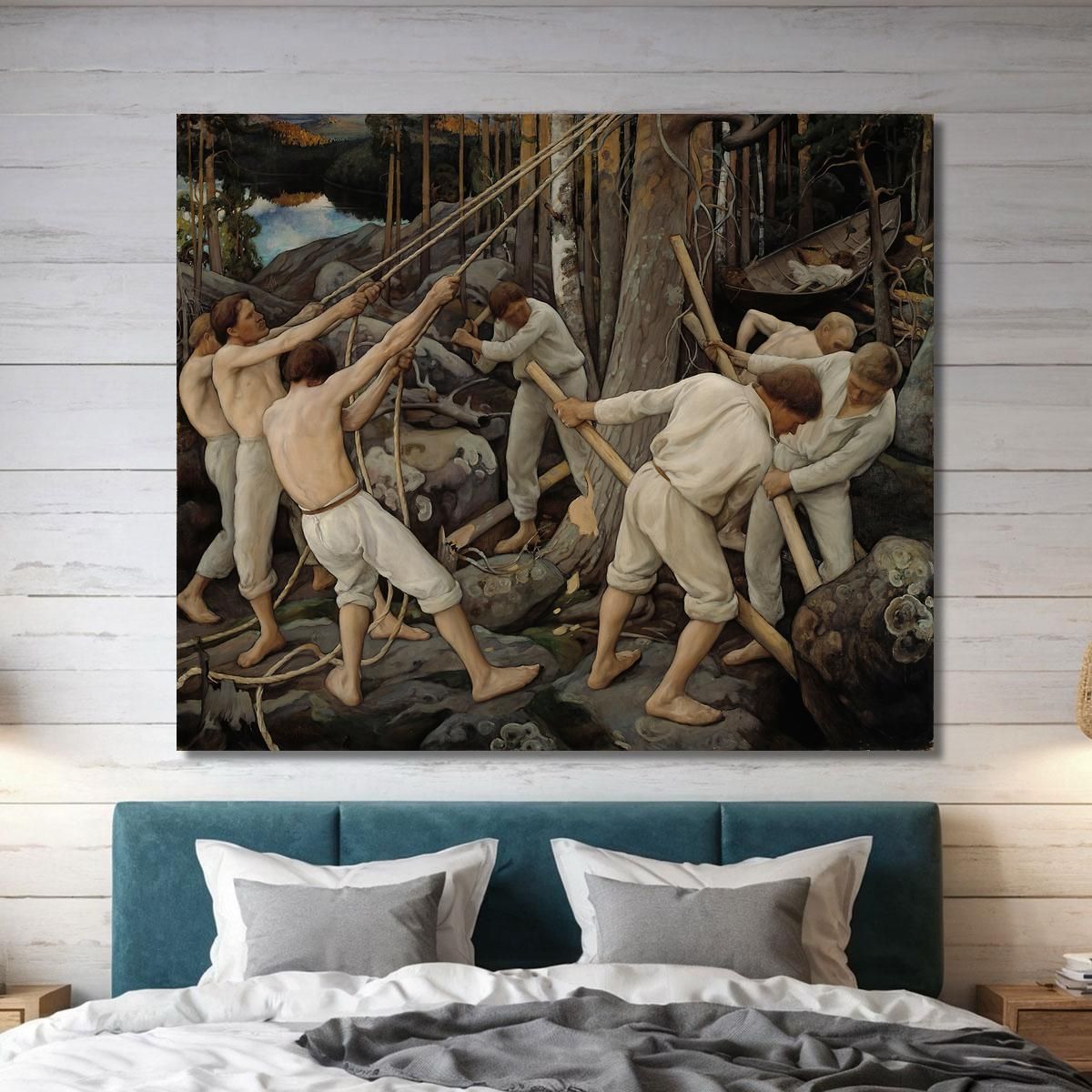Pioneers In Karelia Pekka Halonen phl16 canvas print 