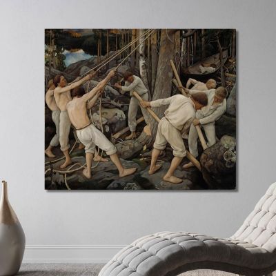 Pioneers In Karelia Pekka Halonen phl16 canvas print 