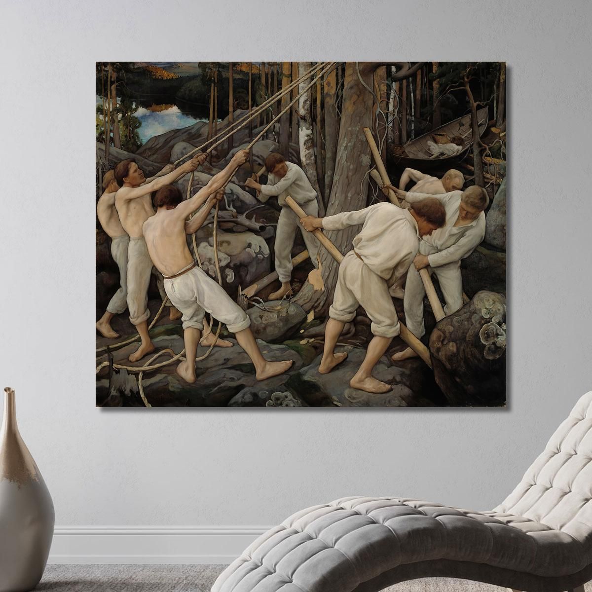 Pioneers In Karelia Pekka Halonen phl16 canvas print 