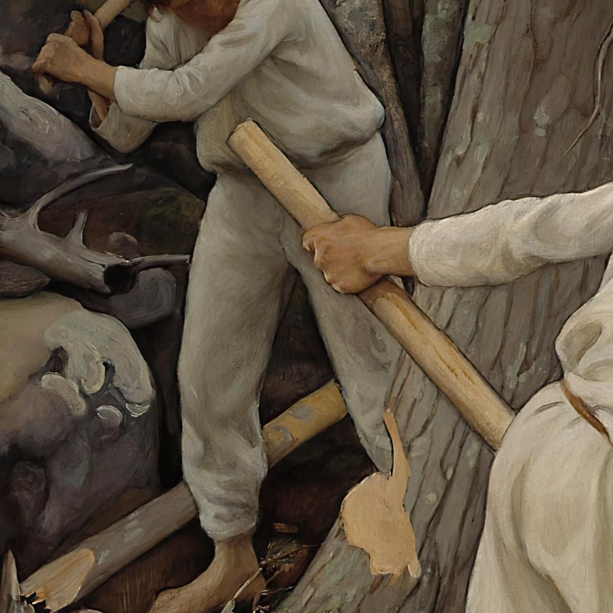 Pioneers In Karelia Pekka Halonen phl16 canvas print