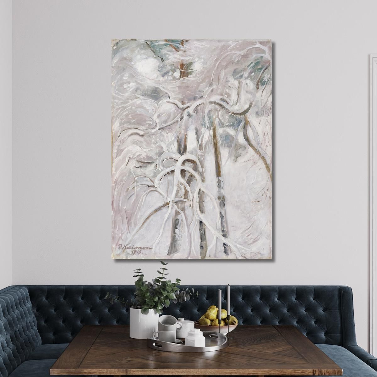 Snow-Decked Pine Pekka Halonen phl21 canvas print 