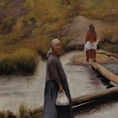 The Short-Cut Pekka Halonen phl28 canvas print