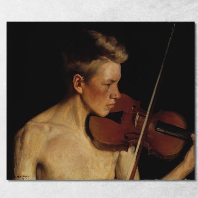The Violinist Pekka Halonen phl29 canvas print 