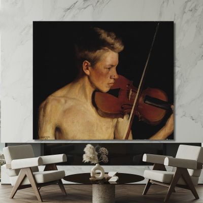 The Violinist Pekka Halonen phl29 canvas print 