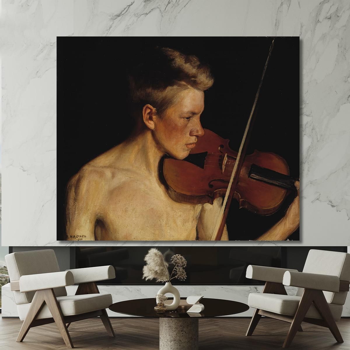 The Violinist Pekka Halonen phl29 canvas print 