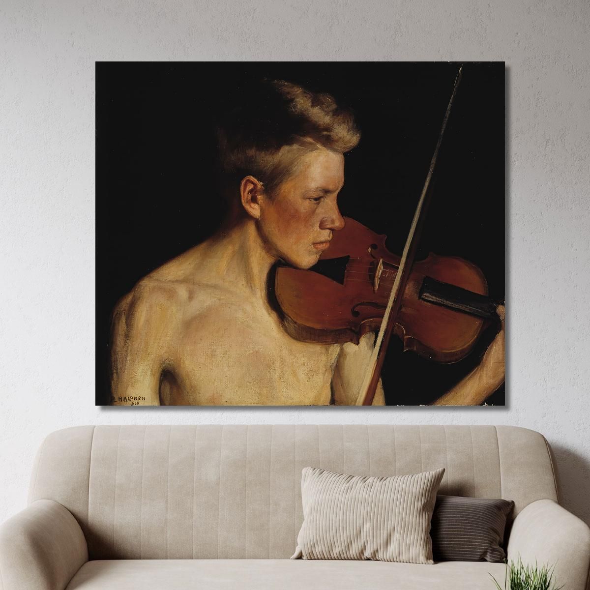 The Violinist Pekka Halonen phl29 canvas print 