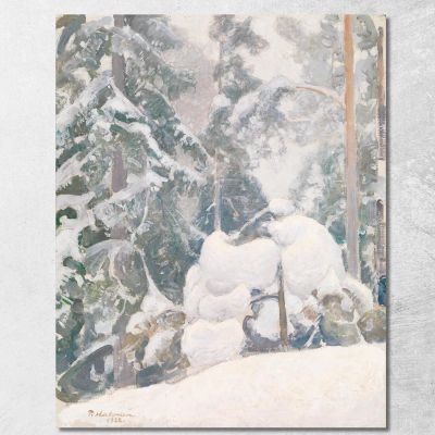 Winter Landscape 2 Pekka Halonen phl34 canvas print 