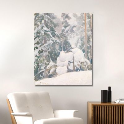 Winter Landscape 2 Pekka Halonen phl34 canvas print 