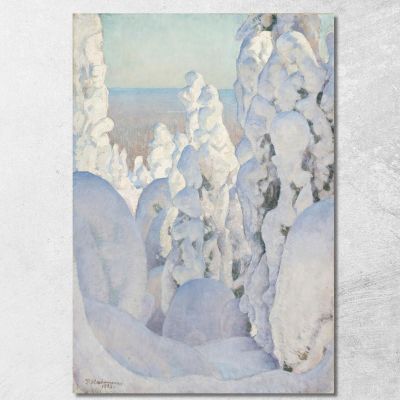 Winter Landscape Kinahmi Pekka Halonen phl35 canvas print 
