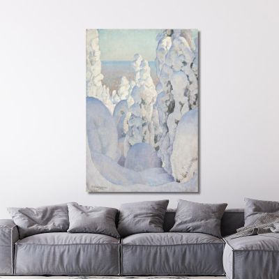 Winter Landscape Kinahmi Pekka Halonen phl35 canvas print 