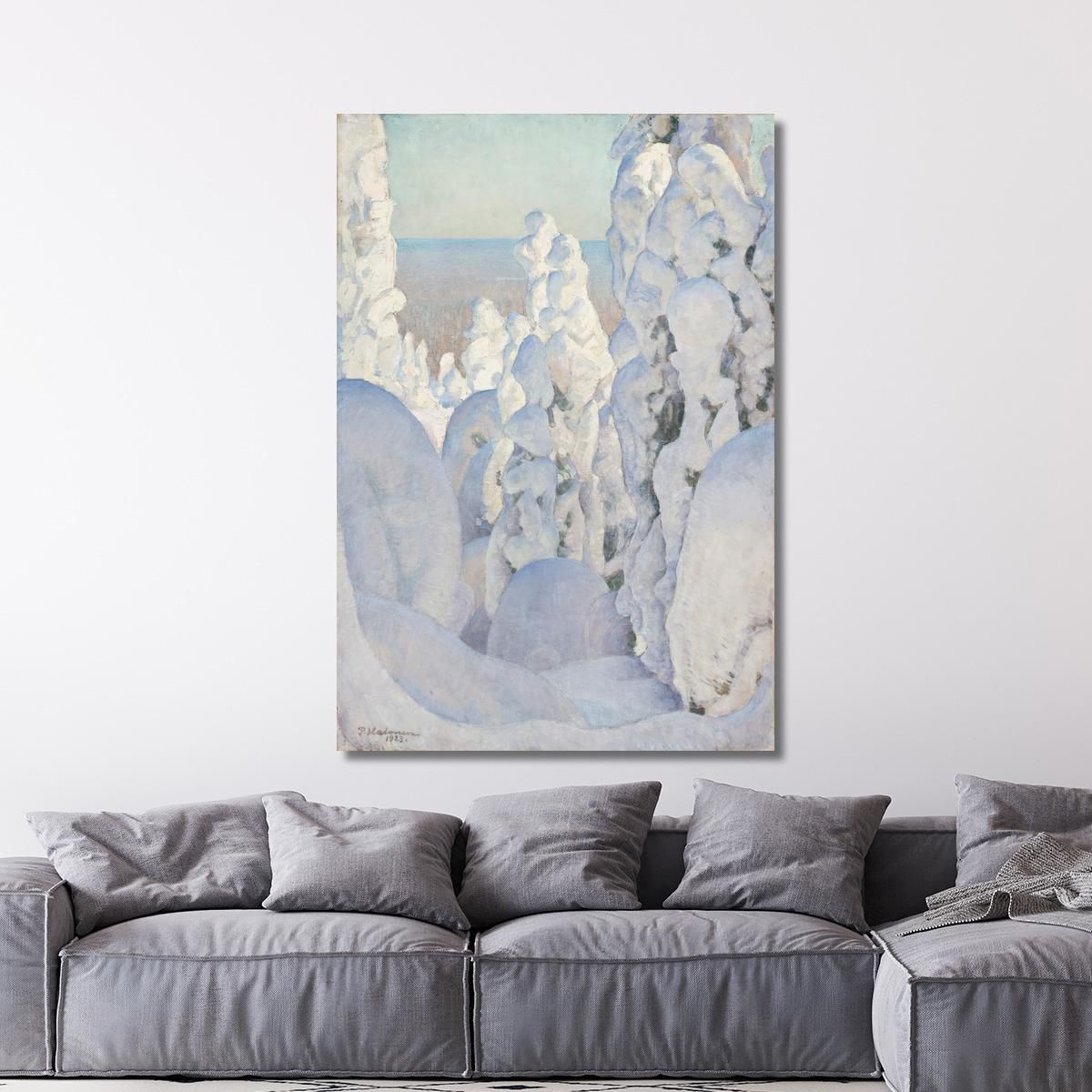 Winter Landscape Kinahmi Pekka Halonen phl35 canvas print 