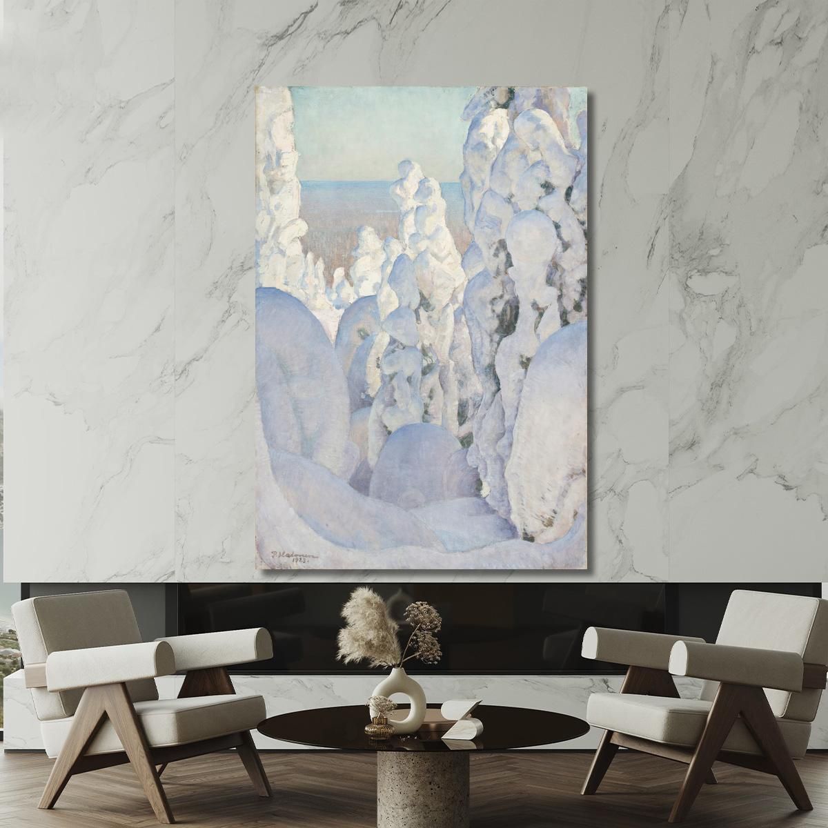 Winter Landscape Kinahmi Pekka Halonen phl35 canvas print 