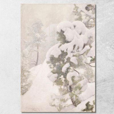 Winter Landscape Pekka Halonen phl37 canvas print 