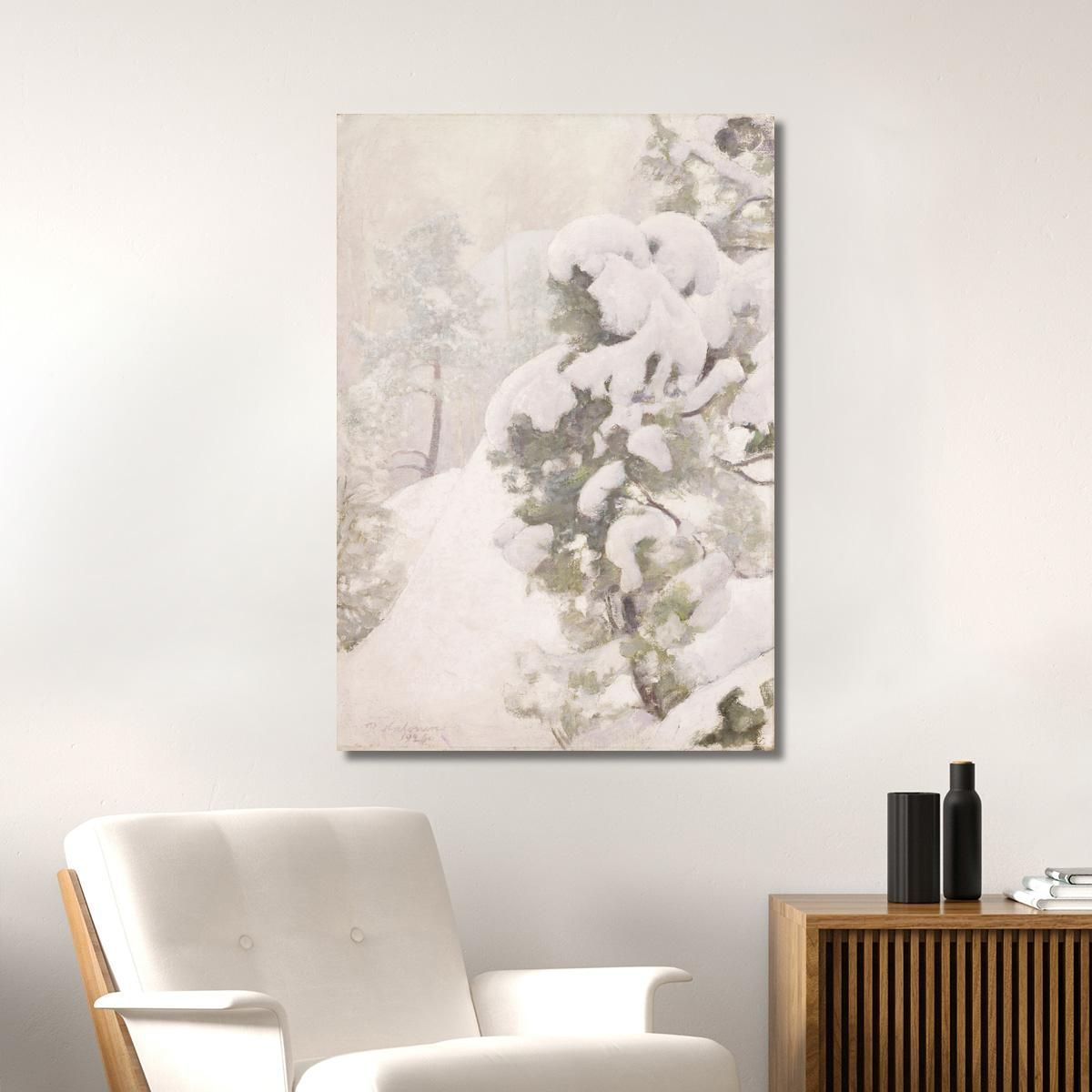 Winter Landscape Pekka Halonen phl37 canvas print 