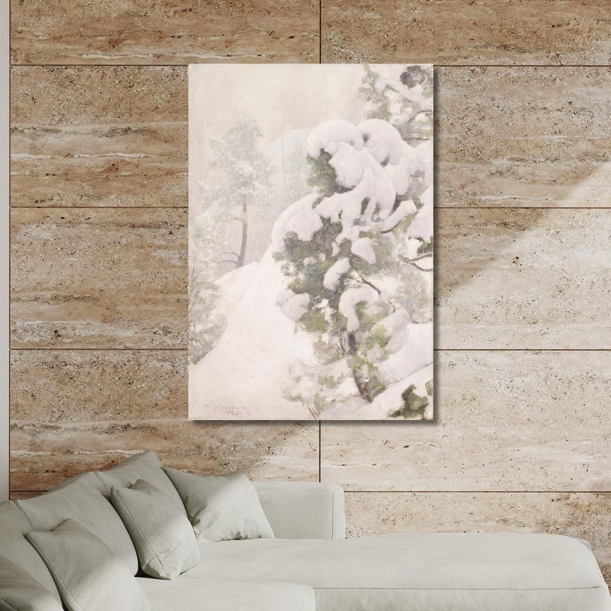 Winter Landscape Pekka Halonen phl37 canvas print 