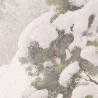 Winter Landscape Pekka Halonen phl37 canvas print
