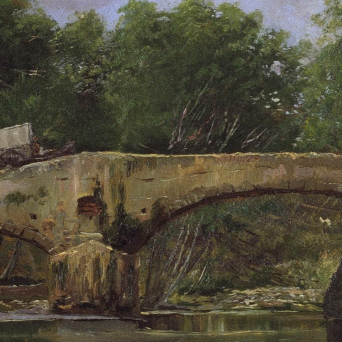 Bridge Over A River Santiago Rusiñol srs5 canvas print