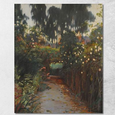 Path Of Roses Santiago Rusiñol srs7 canvas print