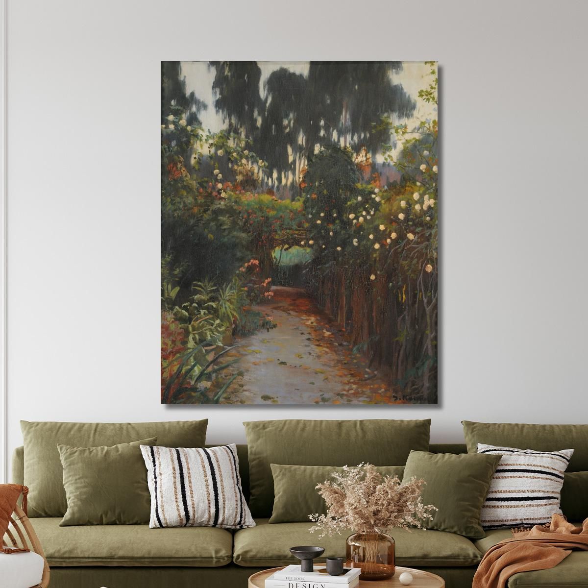 Path Of Roses Santiago Rusiñol srs7 canvas print 