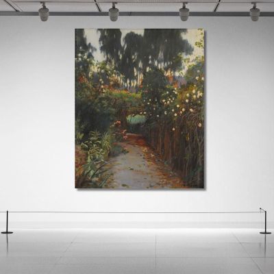 Path Of Roses Santiago Rusiñol srs7 canvas print 