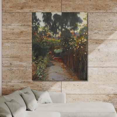 Path Of Roses Santiago Rusiñol srs7 canvas print 