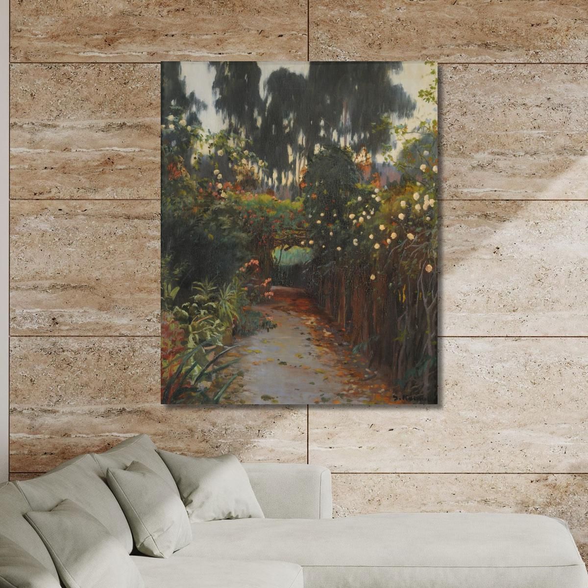 Path Of Roses Santiago Rusiñol srs7 canvas print 