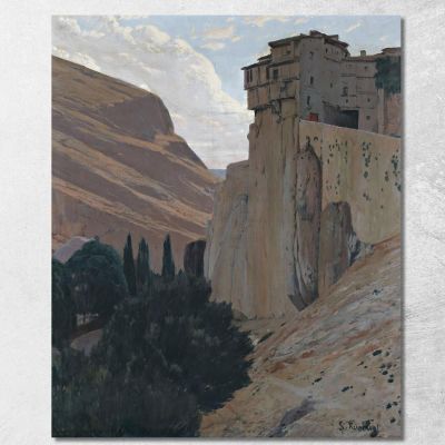 The Hanging Houses Cuenca Santiago Rusiñol srs8 canvas print 