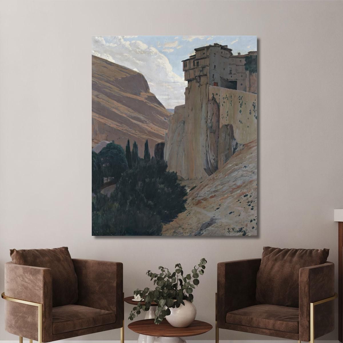 The Hanging Houses Cuenca Santiago Rusiñol srs8 canvas print 