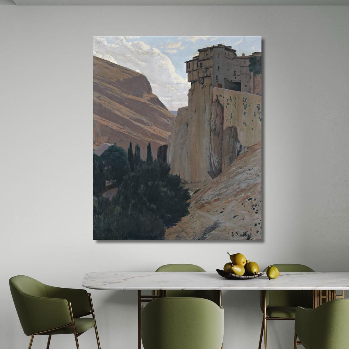 The Hanging Houses Cuenca Santiago Rusiñol srs8 canvas print 